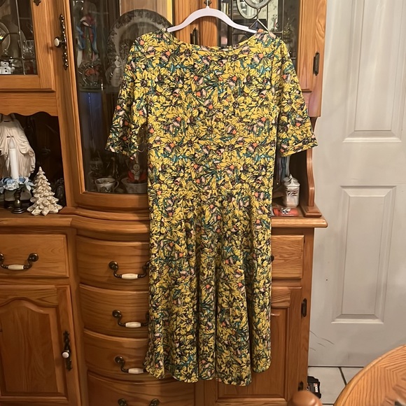 Pretty Daffodil Print Nicole Dress XL - Picture 4 of 4